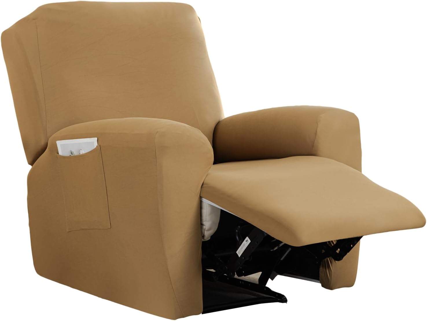 CRFATOP Printed Recliner Slipcover Stretch Reclining Chair Covers 4 Pieces Non Slip Recliner Sofa Slipcovers with Pocket Fitted Sofa Couch Cover Lazy Boy Chair Cover for Pet Kid Living Room,43