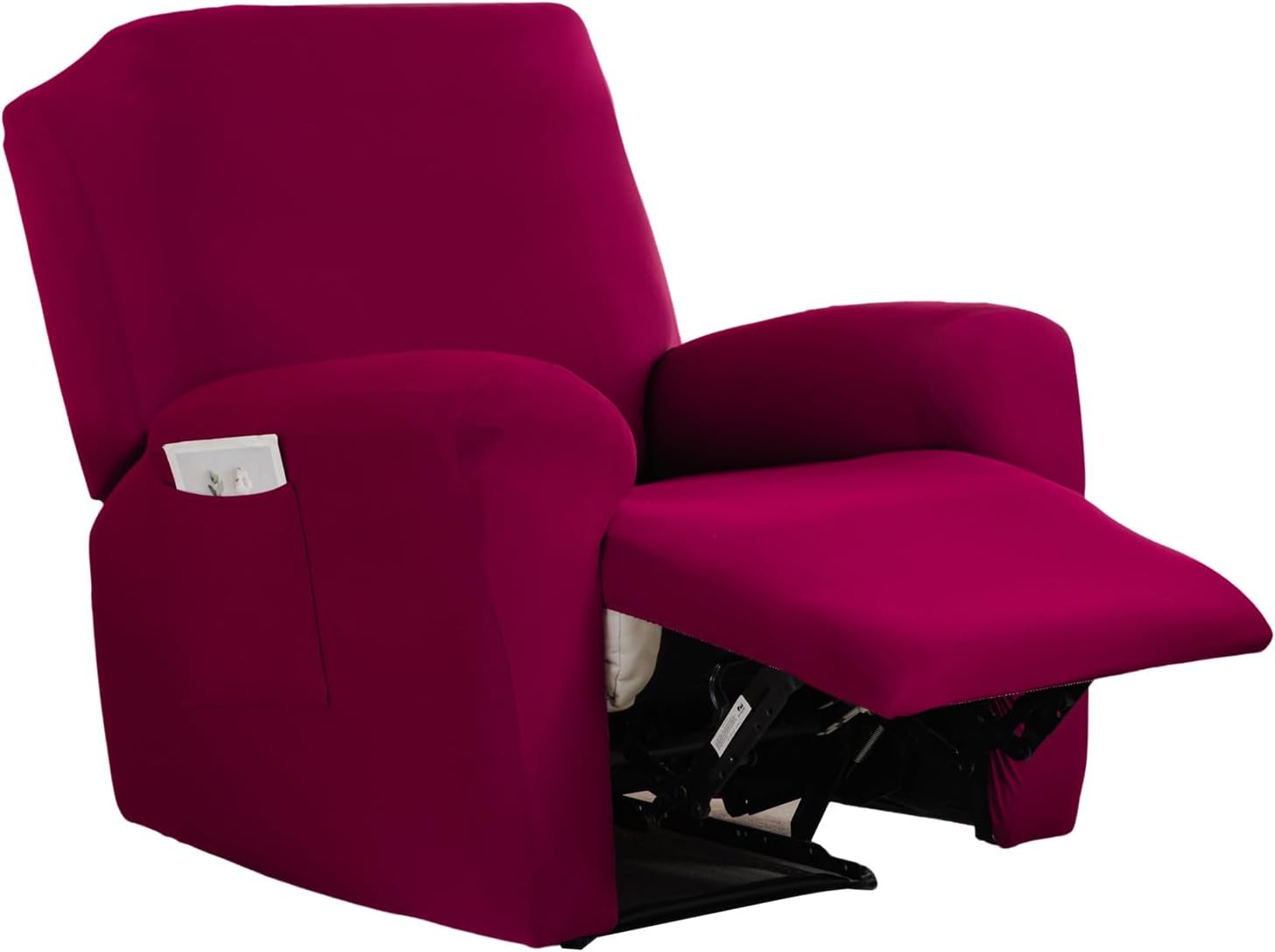 CRFATOP Printed Recliner Slipcover Stretch Reclining Chair Covers 4 Pieces Non Slip Recliner Sofa Slipcovers with Pocket Fitted Sofa Couch Cover Lazy Boy Chair Cover for Pet Kid Living Room,43