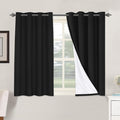 H.VERSAILTEX Blackout Curtains, Linen Curtains 108 inches Long 100% Black Out Curtains for Bedroom Windows, Textured Linen Look Draperies Grommet with White Liner, 2 Panels, Natural
