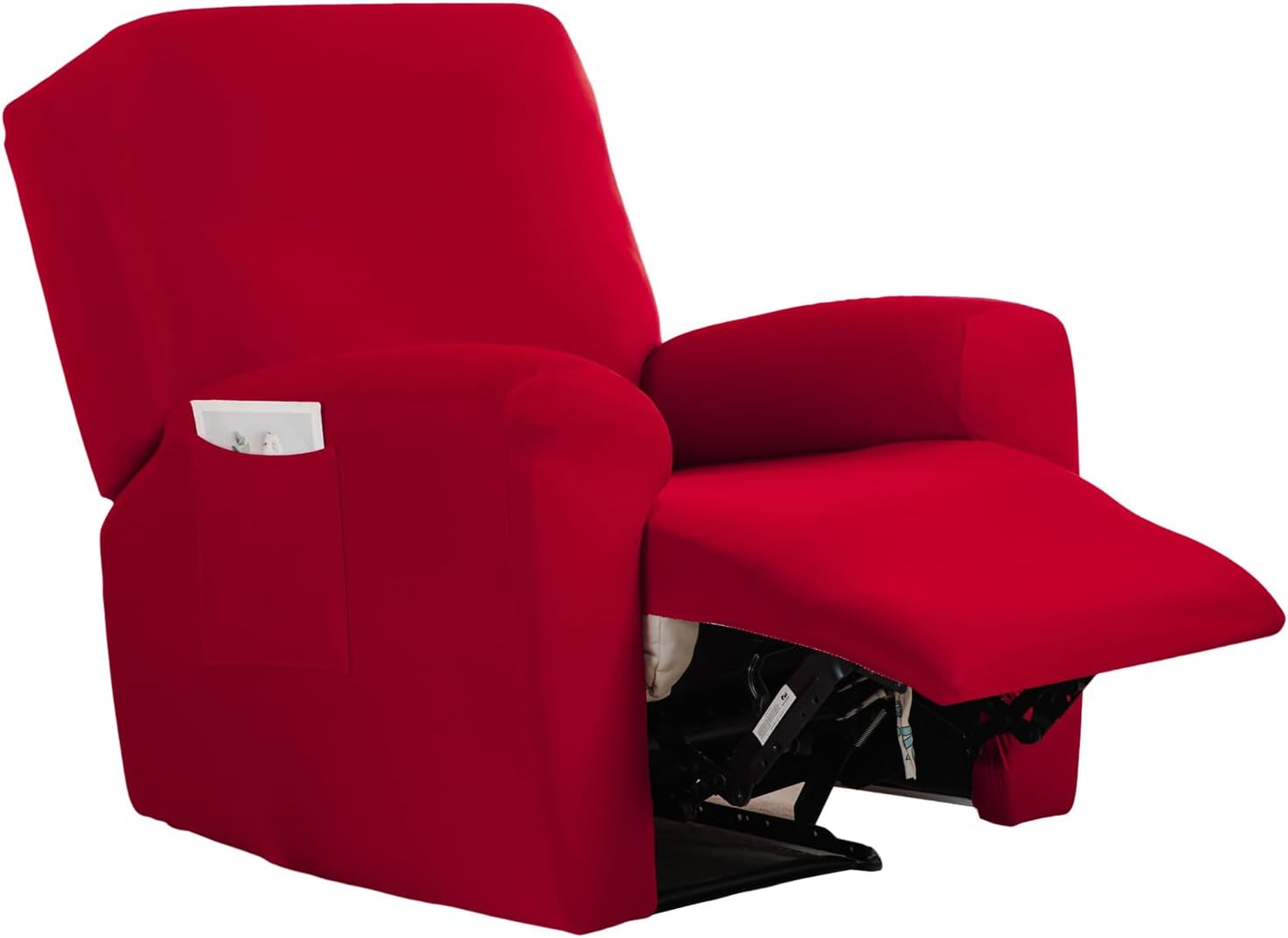 CRFATOP Printed Recliner Slipcover Stretch Reclining Chair Covers 4 Pieces Non Slip Recliner Sofa Slipcovers with Pocket Fitted Sofa Couch Cover Lazy Boy Chair Cover for Pet Kid Living Room,43