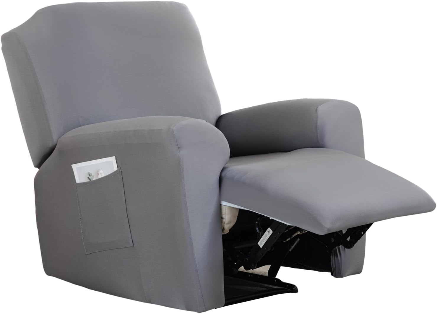 CRFATOP Printed Recliner Slipcover Stretch Reclining Chair Covers 4 Pieces Non Slip Recliner Sofa Slipcovers with Pocket Fitted Sofa Couch Cover Lazy Boy Chair Cover for Pet Kid Living Room,43