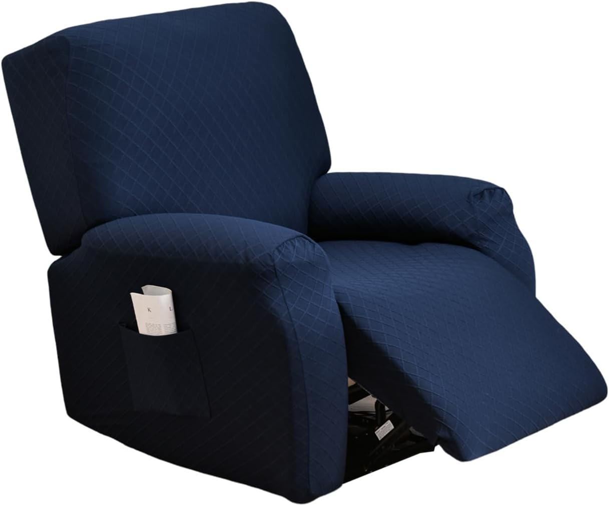 CRFATOP Stretch Recliner Cover 4-Pieces 1 Seat Recliner Chair Slipcovers Printed Fallon Collection Slipcover Recliner Lazy Boy Furniture Protector for Living Room,11