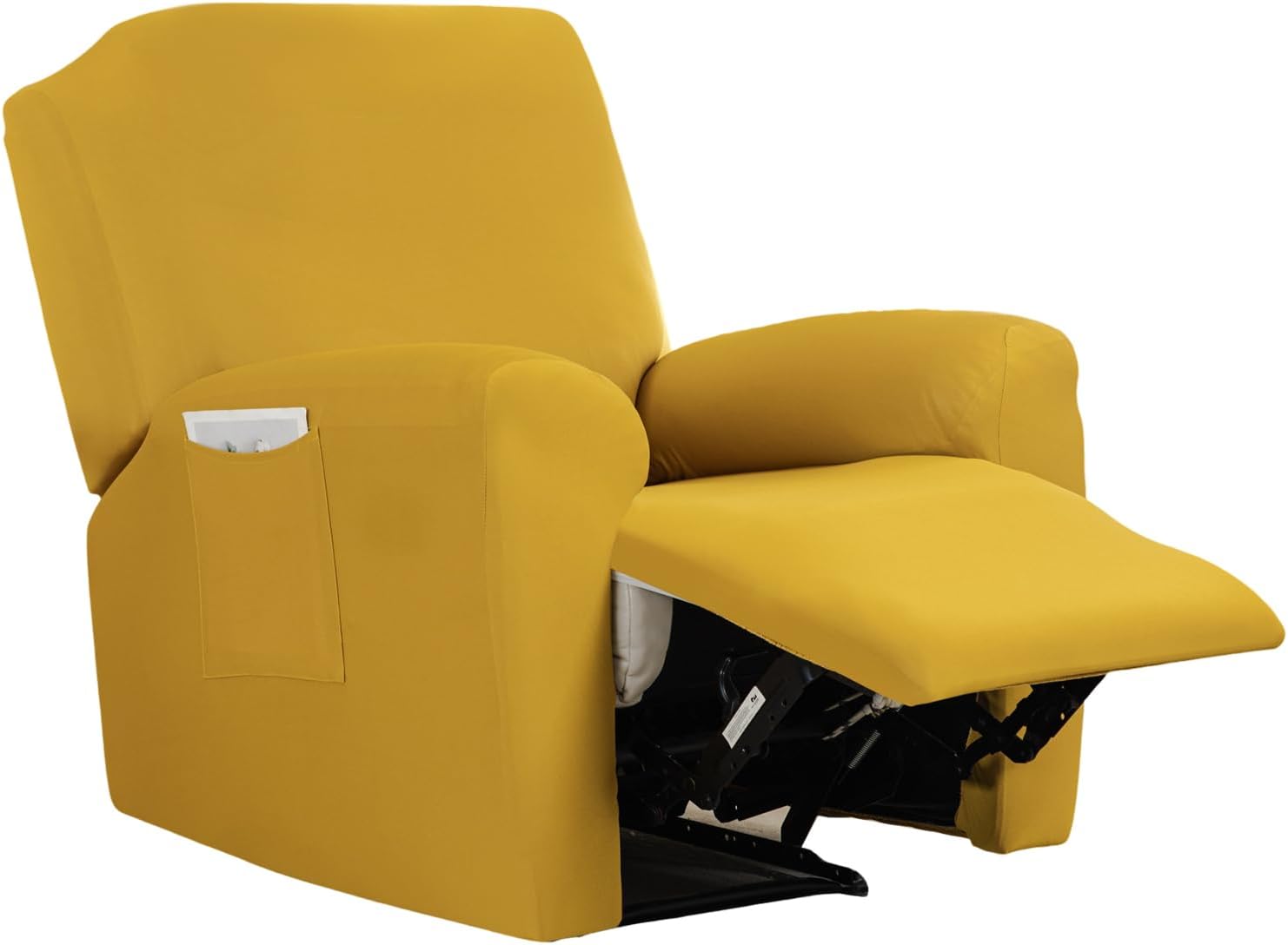 CRFATOP Printed Recliner Slipcover Stretch Reclining Chair Covers 4 Pieces Non Slip Recliner Sofa Slipcovers with Pocket Fitted Sofa Couch Cover Lazy Boy Chair Cover for Pet Kid Living Room,43