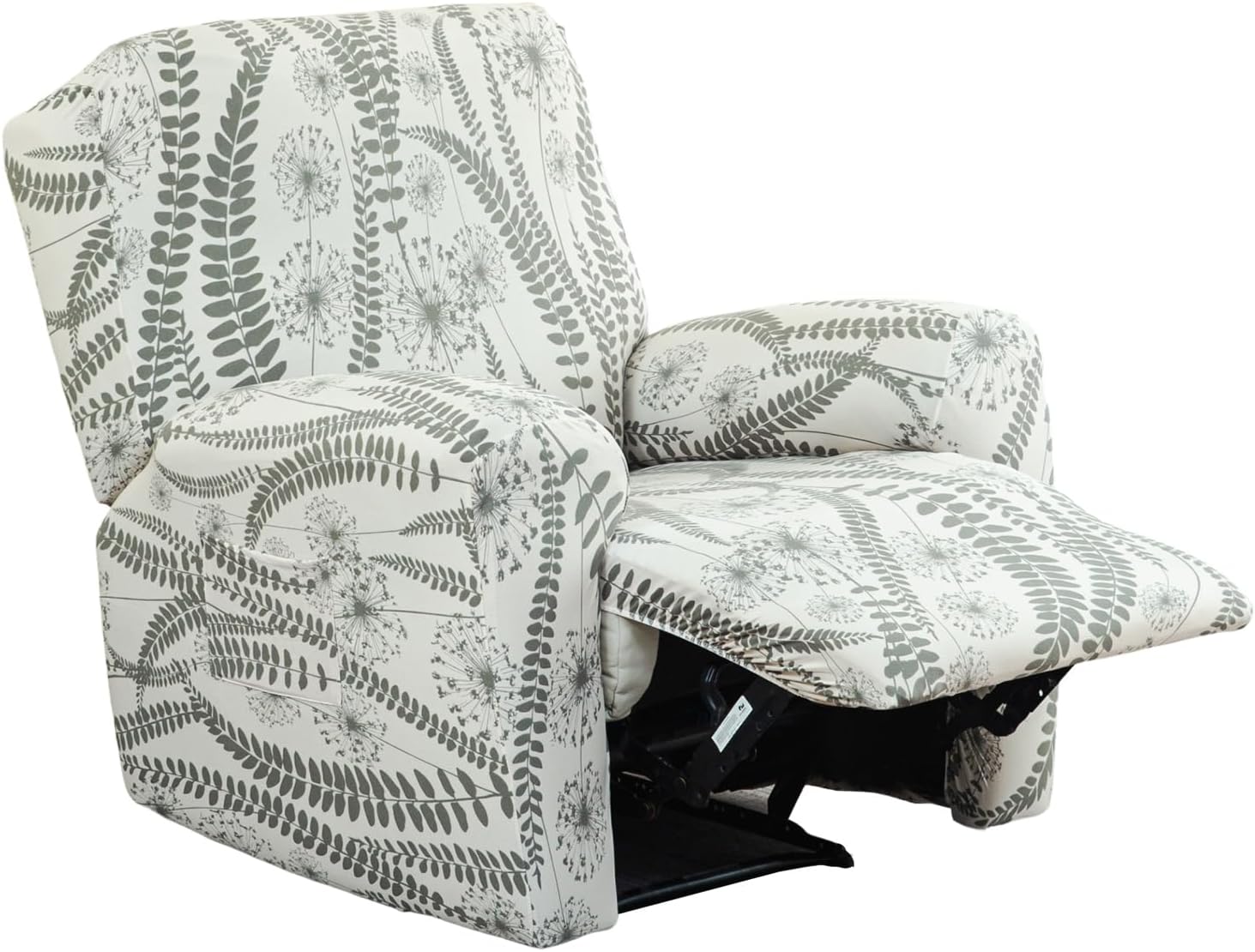 CRFATOP Printed Recliner Slipcover Stretch Reclining Chair Covers 4 Pieces Non Slip Recliner Sofa Slipcovers with Pocket Fitted Sofa Couch Cover Lazy Boy Chair Cover for Pet Kid Living Room,43