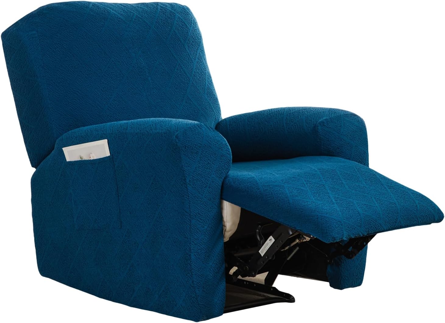 CRFATOP Stretch Recliner Cover 4-Pieces 1 Seat Recliner Chair Slipcovers Printed Fallon Collection Slipcover Recliner Lazy Boy Furniture Protector for Living Room,11