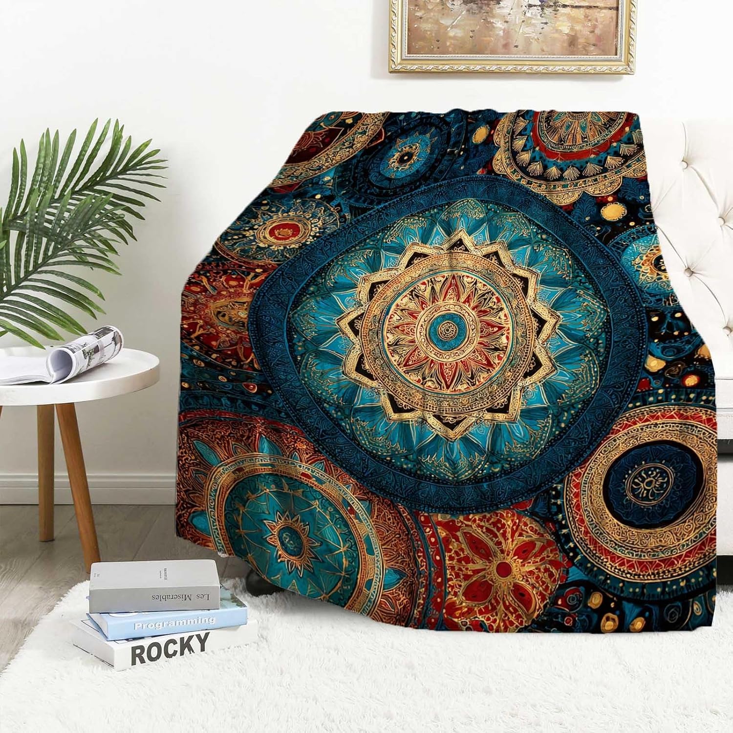 Elephant Throw Blanket, Elephant Birthday Gifts for Women and Men, Lightweight Wild Life Fleece Home Decor, Washable, No-Pilling, 60x80 Inches