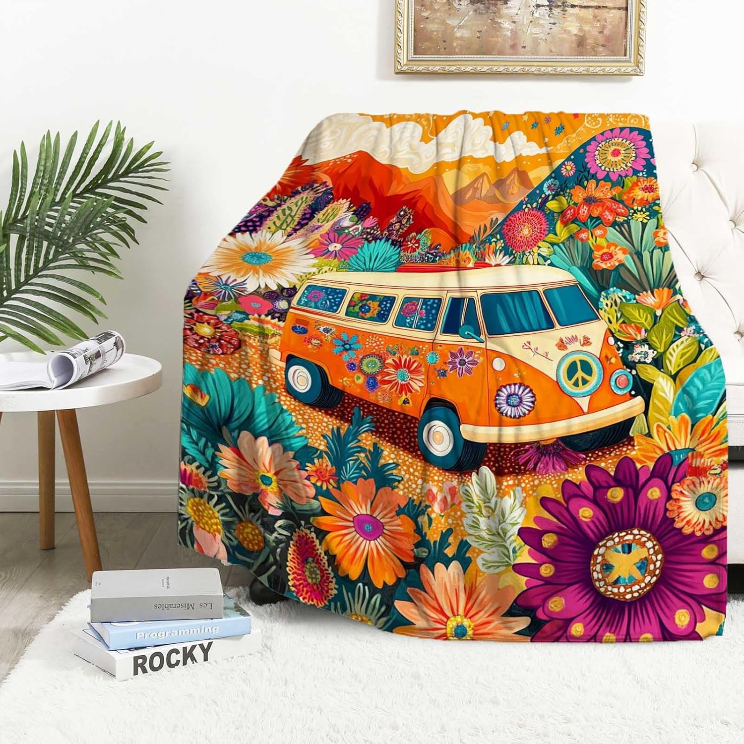 Elephant Throw Blanket, Elephant Birthday Gifts for Women and Men, Lightweight Wild Life Fleece Home Decor, Washable, No-Pilling, 60x80 Inches