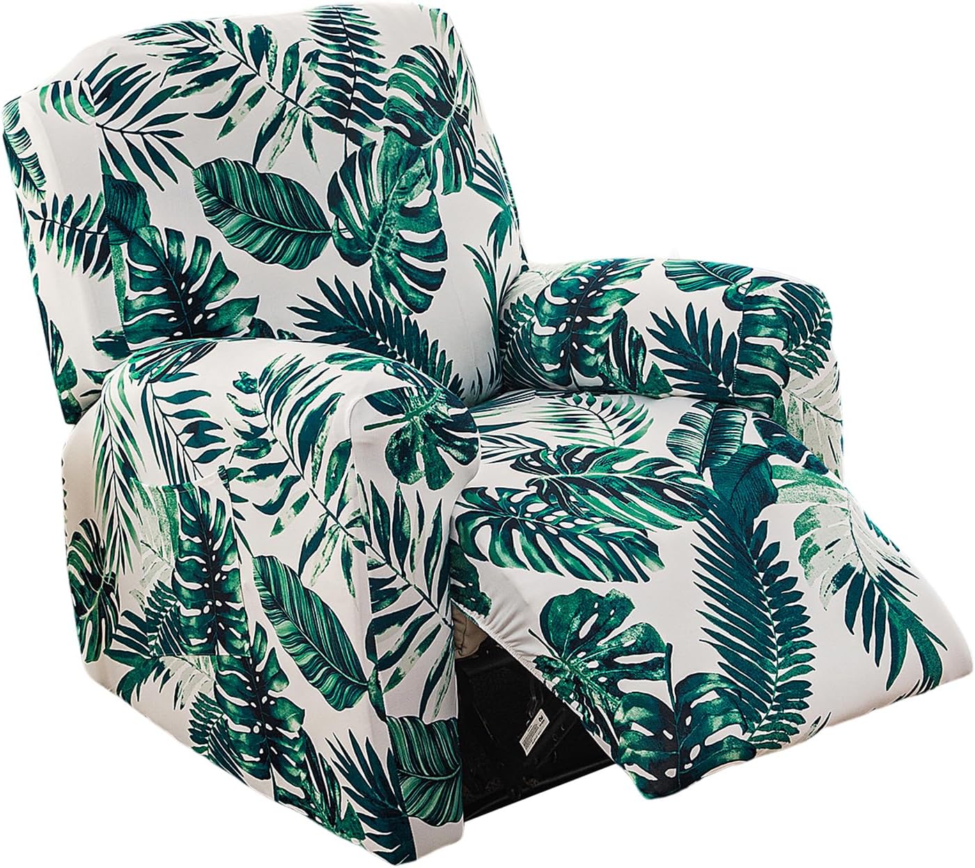 CRFATOP Printed Recliner Slipcover Stretch Reclining Chair Covers 4 Pieces Non Slip Recliner Sofa Slipcovers with Pocket Fitted Sofa Couch Cover Lazy Boy Chair Cover for Pet Kid Living Room,43