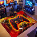 Gaming Area Rug for Boys Bedroom - Purple Gaming Carpet Rug for Kids Boys Room Video Games Carpet Gamepad Themed Rugs Kids Room Decor, 80 x 58 Inches